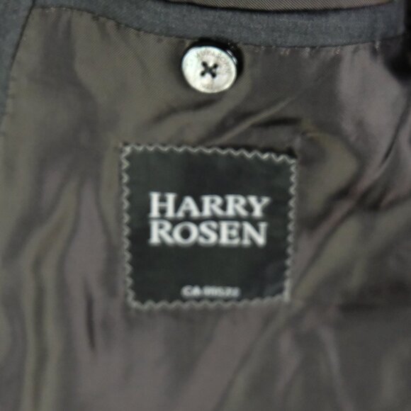 Samuelsohn Blazer Mens 42S Gray Two Button Double Vent Harry Rosen Super 100S - Picture 12 of 15